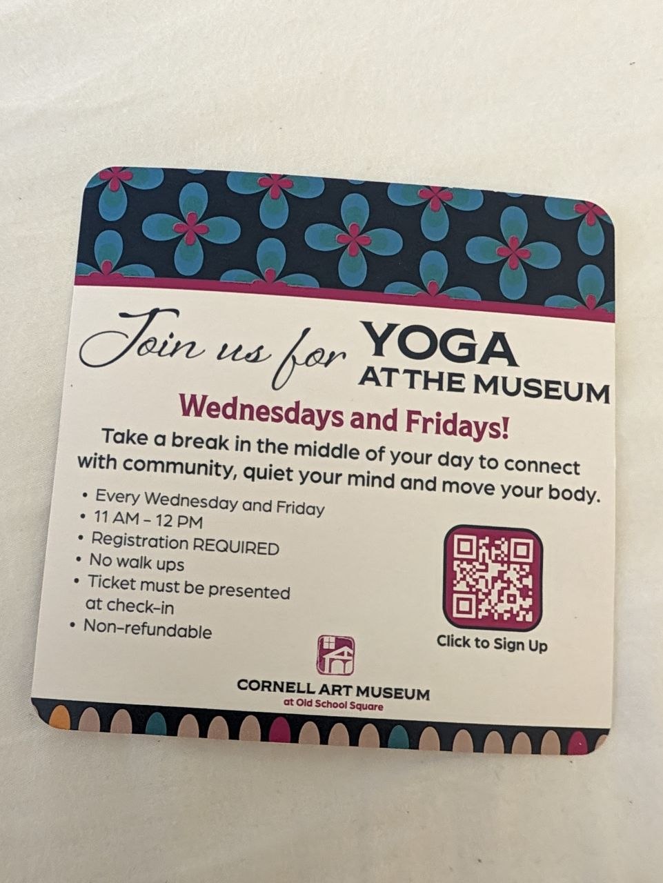 Yoga at the Museum