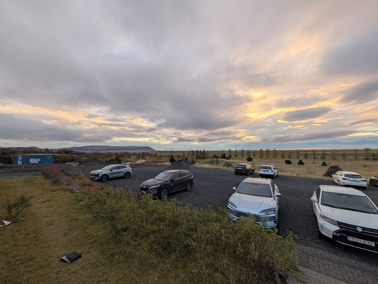 Ausblick vom Hotel in Island