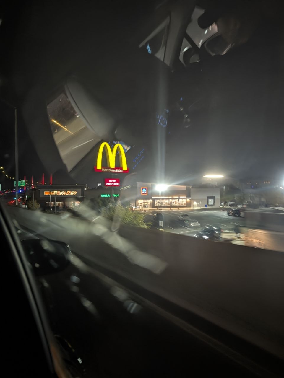 McDonald's aus dem Auto