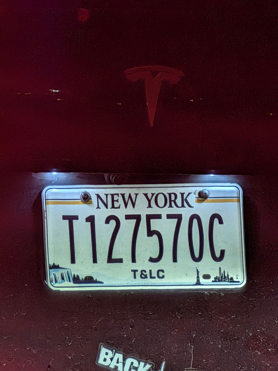 New York Kennzeichen Tesla